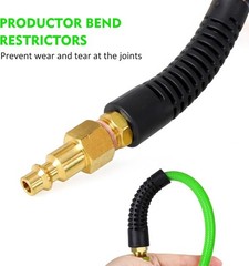 Air Compressor Hose 1/4 Inch x 100 Feet Reinforced Polyurethane PU Air Hose w…