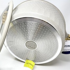 D&W Cookware Casserole Stock Pot Nonstick With Lid 10 Quart, 12.5” DIAMOND CUT