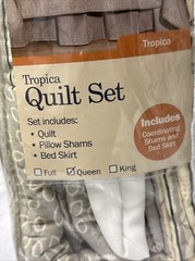 At Home With Meijer Tropical Quilt Set Queen Size # 670