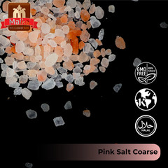 Malka Himalayan Pink Salt Coarse Grain Salt, 4lb (Qty: 2, 2lbs Pouch bags)