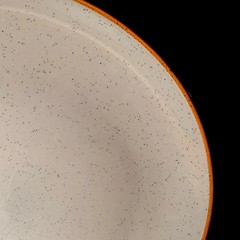 Over & Back Yes Let’s Set Of 3 Dinner Plates 10.5” Gray Stoneware Speckled