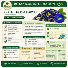 Butterfly Pea Powder India Organic Blue Tea Clitoria ternatea Bulk