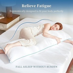 20×54Inch Memory Foam Full Body Pillow for Adults Soft Large Long Bed Pillow