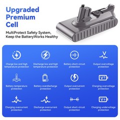 V11 Button Click in Battery For Dyson V11 SV15 SV16 970425-01 Battery