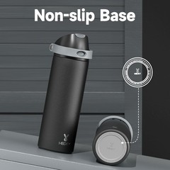 24 oz Insulated Water Bottle for Sports: Stainless Steel Water Bottle with 2-…