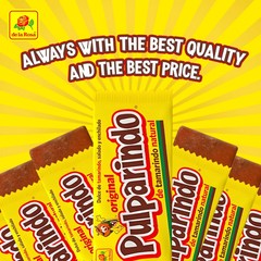 (4 Pack) Pulparindo Tamarind Candy, Original Hot and Salted Mexican Candy, 20ct
