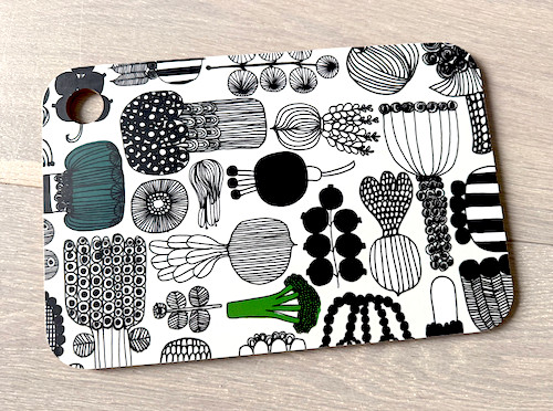 Marimekko Cutting Board Puutarhurin Parhaat 19.8cm x 29.8cm Rare Finland New