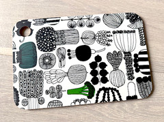 Marimekko Cutting Board Puutarhurin Parhaat 19.8cm x 29.8cm Rare Finland New