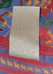 Williams Sonoma Tablecloth Provence Blue Floral Bees French Country 70×90