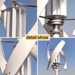3KW 48V Wind Power Turbine Generator Kit MPPT Controller Home Farm Boat Windmill
