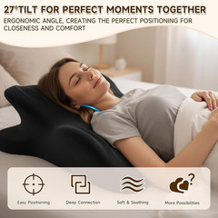 Couple Sex Wedge Pillow Sweet Spot Perfect Position Memory Foam Butt Cushion New