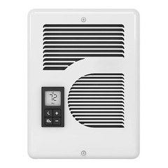 Cadet CEC163TW Energy Plus Electric Wall Fan Heater 5460BTU 220/120V – White