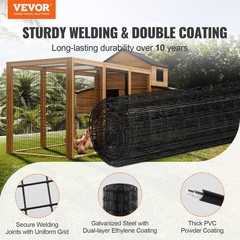 VEVOR Hardware Cloth 24/36/48in x 50ft/100ft Wire Mesh Roll 16/19 Ga Wire Fence