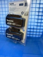 2 Pack Makita BL1850B-2 18V LXT Lithium‑Ion 5.0Ah Battery