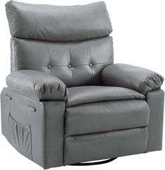 Oversized Swivel Recliner Chair for Adults, 400LB Capacity Manual Recliner