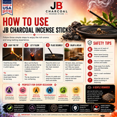 Incense Sticks 9″ Bulk Citronella Charcoal Hand Dipped Long Lasting USA Made