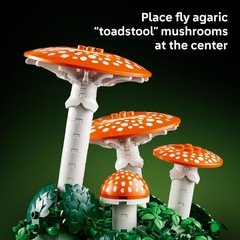 LEGO Botanicals Woodland Mushrooms – Building Set for Adults, Ages Multicolor