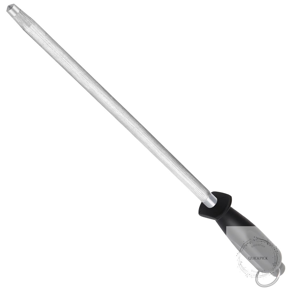 Honing Steel Knife Sharpening Rod 12 inches Premium Carbon Steel Knife Sharpener