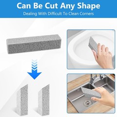 20Pack Pumice Stone for Toilet Cleaning Bowl Stick,Powerfully Cleans Hard Water