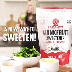Lakanto Monk Fruit Sweetener – 5 lb Classic White, Keto, Vegan, Gluten Free