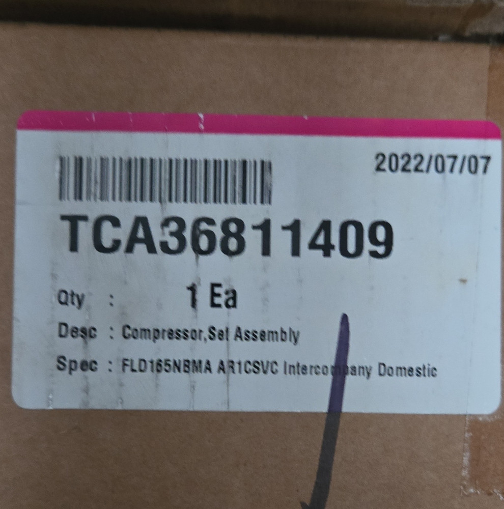 LG TCA36811409 Refrigerator Compressor Set Assembly,