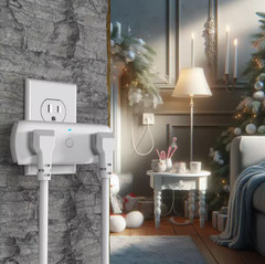 Commercial Electric Wireless Indoor Remote Control AC/DC Adapter, White(3-Pack)