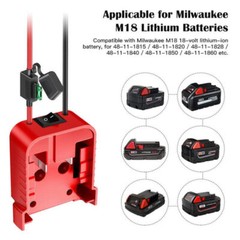 10X DIY Adapter Power Wheel Compatible With Milwaukee M18 Battery 18V Dock Power