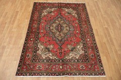 Exquisite Traditional Floral Area Rug 5×6 Hand-knotted Wool Carpet for Any Room