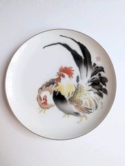 Fukagawa Seiji Japan Zodiac Porcelain Dinner Plates SET 9 Arita Yaki 10.25″