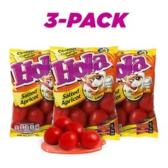 3- pack Hola Chamoy Chabacano Salado (Salted Apricot) Net wt 3 x 3.5-oz
