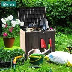 31 Gallon Waterproof Outdoor Storage Box, Lockable Lid for Patio, Pool & Garden