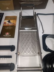 French Mandoline Williams Sonoma Slicer Complete Set Original Box VTG Complete