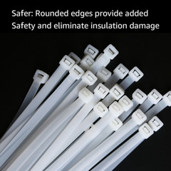 100/200Pcs x Heavy Duty Zip Ties – 8/14/18/24 Inch Nylon UV Resistant Bulk Lot
