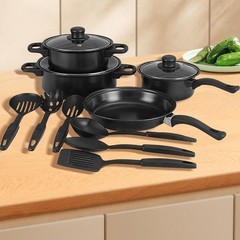 13PCS Nonstick Kitchen Pots & Pans Set Induction Cooking Pot Kitchen Utensils US
