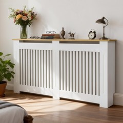 Radiator Cover Cabinet Decorative Heater Protector for Home Childproof Baseboard