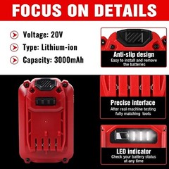 NEW FOR Craftsman CMCB202 V20 20 Volt Lithium ion Li-ion Battery 3.0 AH CMCB201