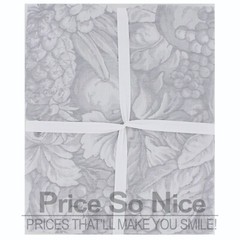 Williams Sonoma Frutta Jacquard Grey Tablecloth – 70″ x 108′ MSRP $190