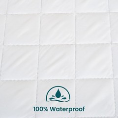 100% Waterproof Mattress Protector Quilted Mattress Pad Cover Breathable Fitted