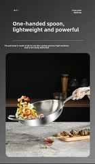 Hammered Titanium Pan, Stainless Steel Layer, Natural Oil Film Non Stick