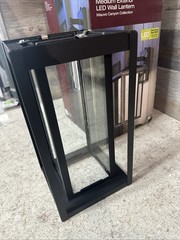 HDC Replacement Glass Mauvo Canyon 15.5in Black LED Outdoor Wall Light Sconce