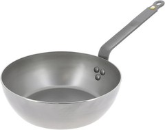 De Buyer 5614.28 Mineral B Round Country Chef Carbon Steel Fry Pan, 11-Inches