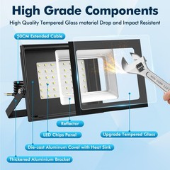 1-20pc 50-500W LED Flood Light Outdoor Security Spotlight Landscape Garden Yard