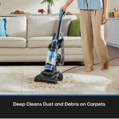 Mainstays Lightweight Bagless Upright Vacuum Cleaner with Brush and Crevice