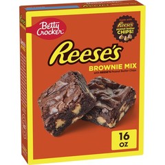 Betty Crocker REESE’S Brownie Mix With REESE’S Peanut 16 Ounce (Pack of 1)