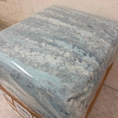 8x10ft Low Pile Area Rug, Machine Washable, Non Slip Abstract Blue Green Gray