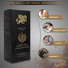 6 boxes Rich Gano Gold Black Coffee Premium Gourmet Reishi Mushroom Ganoderma