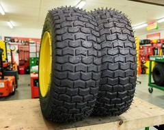 (Set of 2) 16×6.50-8 Tires & Wheels For John Deere Lawn Mower Riding Mower