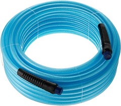 1/4″ X 50′ Air Hose 50 FT Flexible Braid Roofing Clear Blue PVC NPT 300 PSI