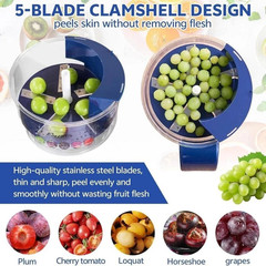 Automatic Fruit Peeler Electric Grape Peeling Machine for Restaurant Picnic Home