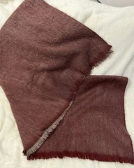 Amor a la Vida Ecuador Alpaca Blend Throw Blanket Red & Gray Cute Accent Decor